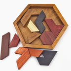 HEXAGONAL WOODEN PUZZLE 