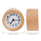 SMALL HANDMADE WOODEN ALARM CLOCK 