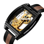 MONTRE MECANIQUE TRANSPARENTE ET AUTOMATIQUE POUR HOMMES - BOSSOUASHOP