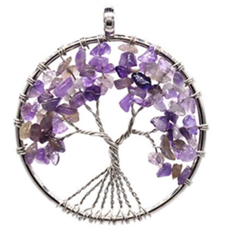 COLLIERS AVEC PENDENTIF EN PIERRES NATURELLES