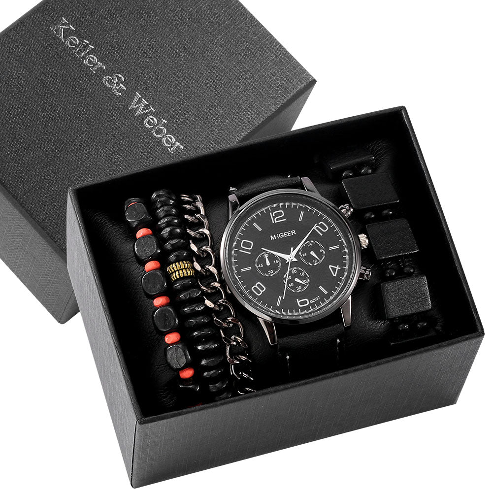 MONTRE NUMERIQUE A QUARTZ POUR HOMMES (COFFRET CADEAU) - BOSSOUASHOP