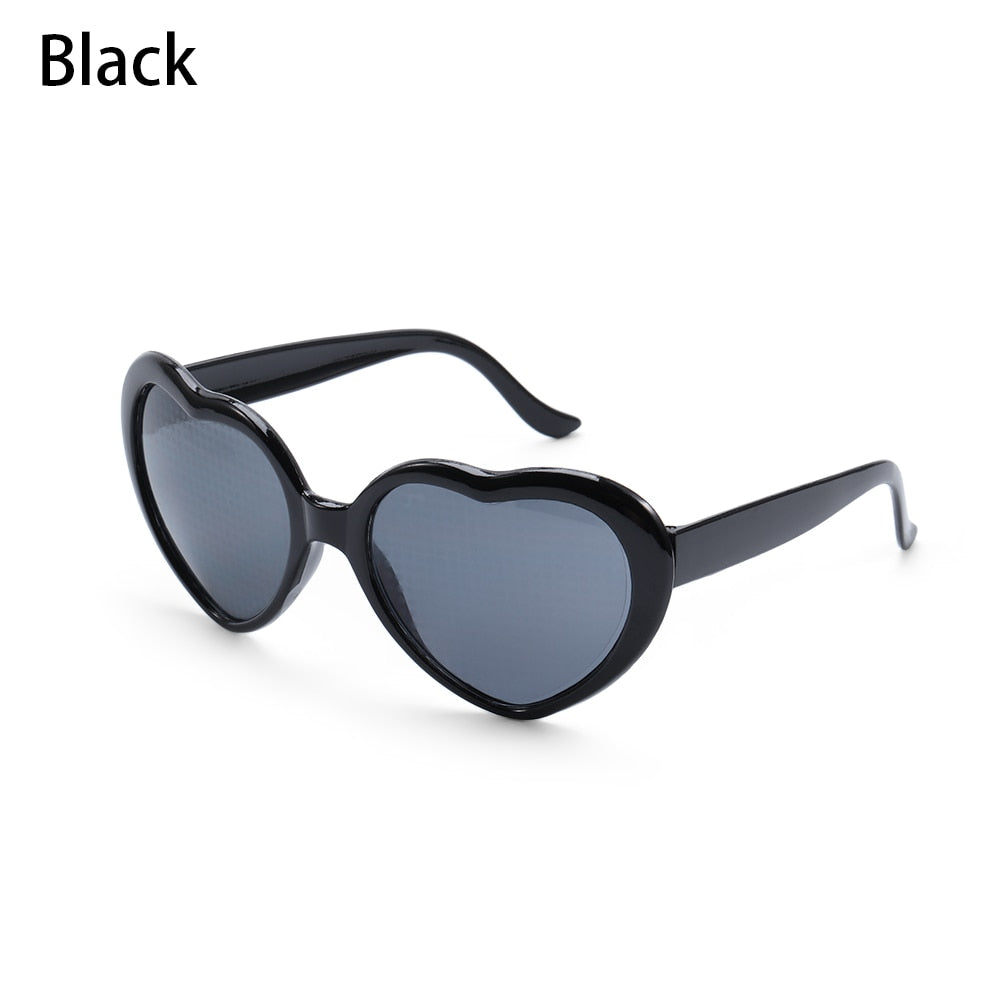 LUNETTES EN FORME DE COEUR A EFFETS DE DIFFRACTION POUR  FEMMES - BOSSOUASHOP