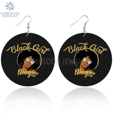 Charger l&#39;image dans la galerie, BOUCLES D&#39;OREILLES EN BOIS REINE NATURELLE
