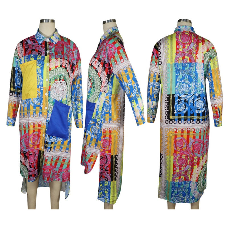 CHEMISE ROBE - MODE CHIC PATCHWORK