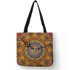 MANDALA FLOWER TOTE BAGS