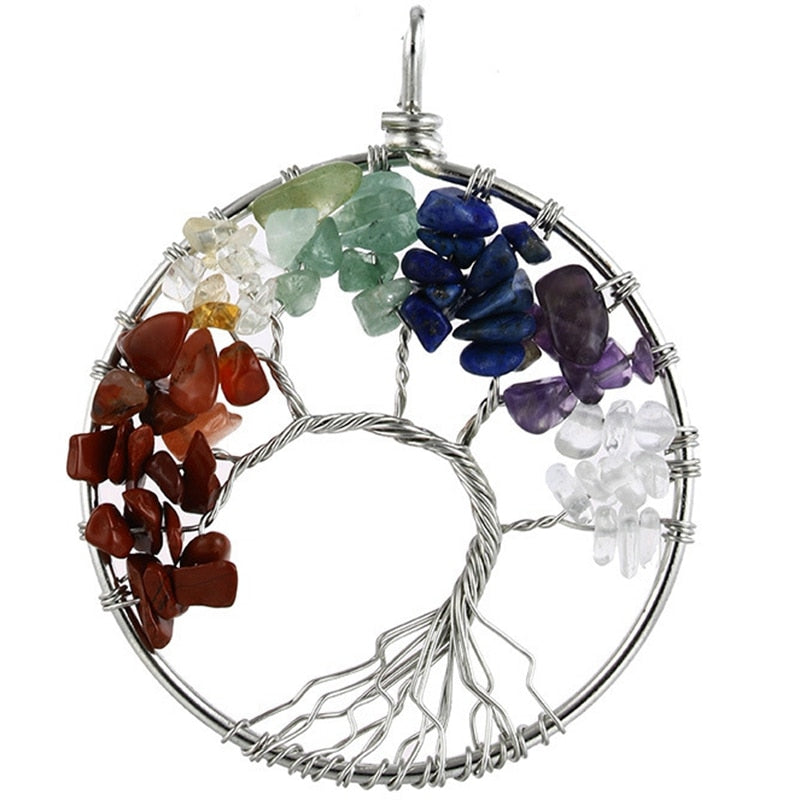 COLLIERS AVEC PENDENTIF EN PIERRES NATURELLES