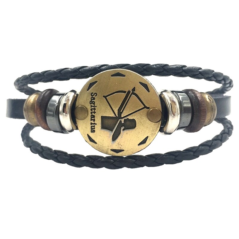 BRACELET EN CUIR 12 CONSTELLATIONS