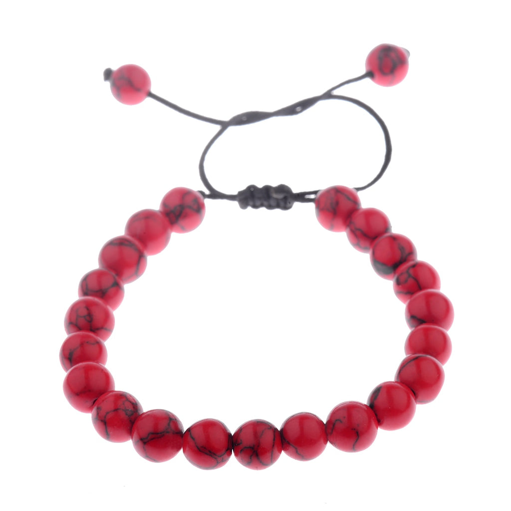RED TURQUOISE STONE BRACELET 
