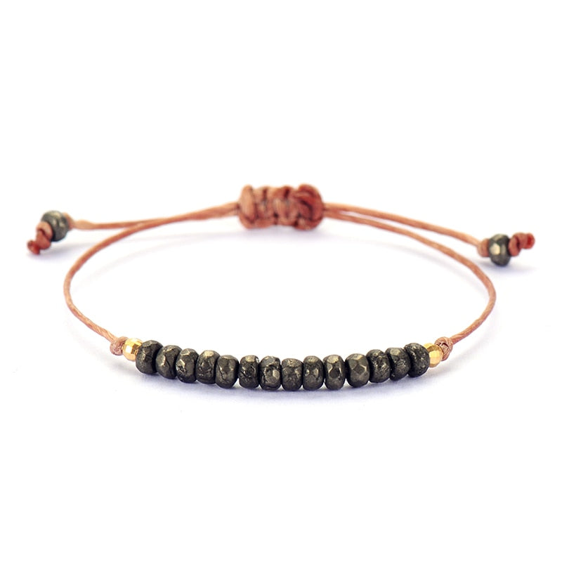 BRACELETS D'AMITIÉS EN PERLES NATURELLES POUR FEMMES - BOSSOUASHOP