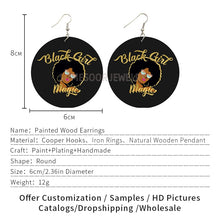 Charger l&#39;image dans la galerie, BOUCLES D&#39;OREILLES EN BOIS REINE NATURELLE
