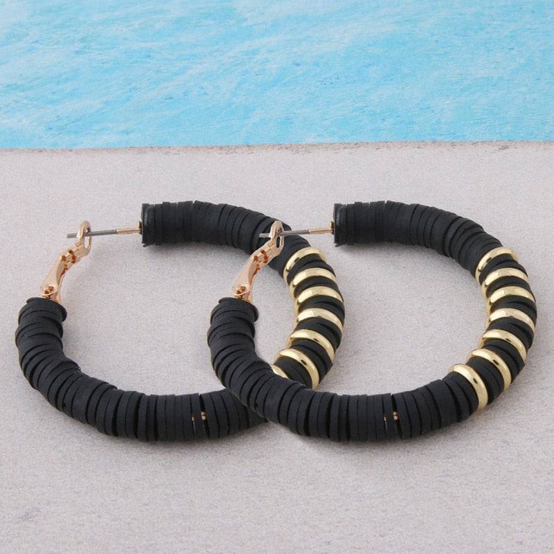 BOUCLES D'OREILLES EN ARGILE DOUCE