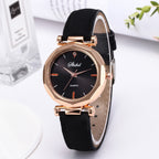 MONTRE-BRACELET EN CUIR ET CRISTAL POUR FEMMES - BOSSOUASHOP
