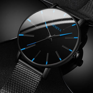 MONTRE MINIMALISTE EN MAILLE D'ACIER INOXYDABLE - BOSSOUASHOP