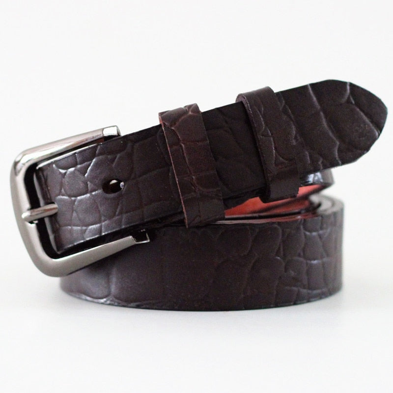 CEINTURE VINTAGE EN CUIR VÉRITABLE POUR FEMMES