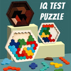 HEXAGONAL WOODEN PUZZLE 