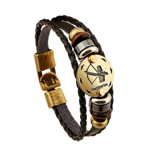 12 CONSTELLATIONS LEATHER STRAP 