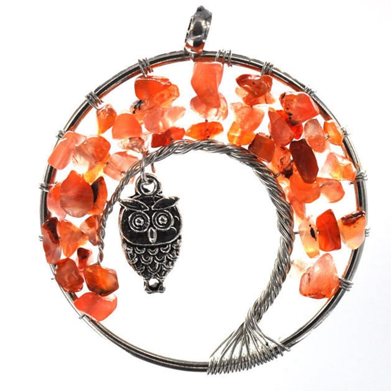 COLLIERS AVEC PENDENTIF EN PIERRES NATURELLES