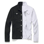 VESTE EN JEAN BICOLORE