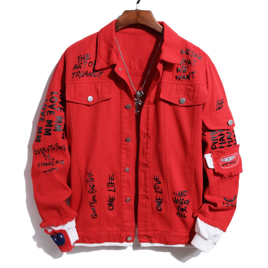 VESTE EN JEAN BICOLORE