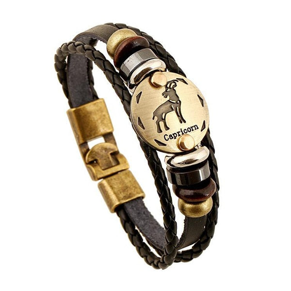 12 CONSTELLATIONS LEATHER STRAP 