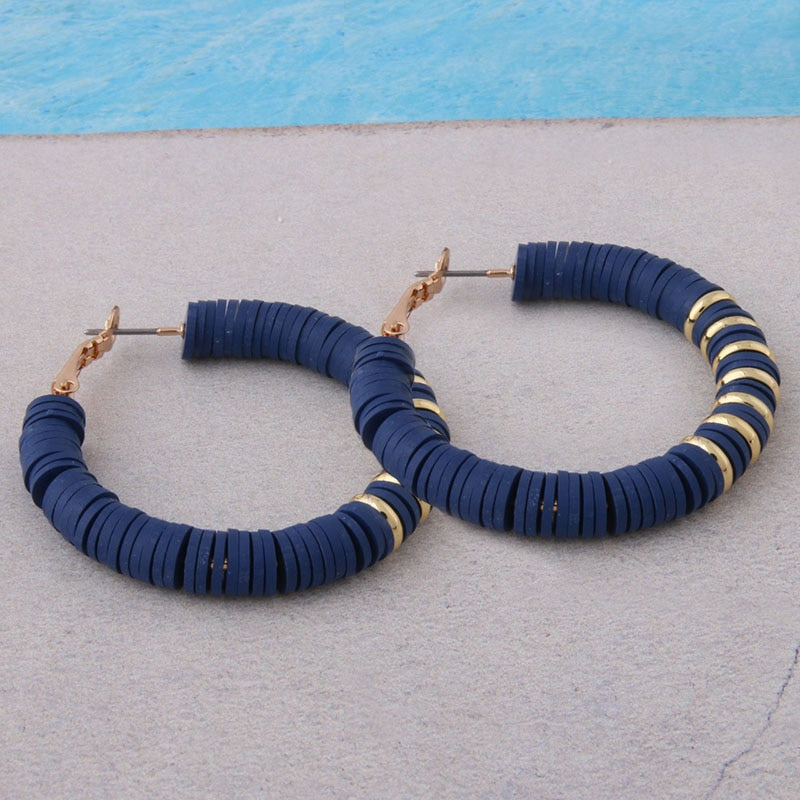 BOUCLES D'OREILLES EN ARGILE DOUCE
