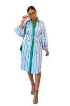 ROBE CHEMISE A RAYURES