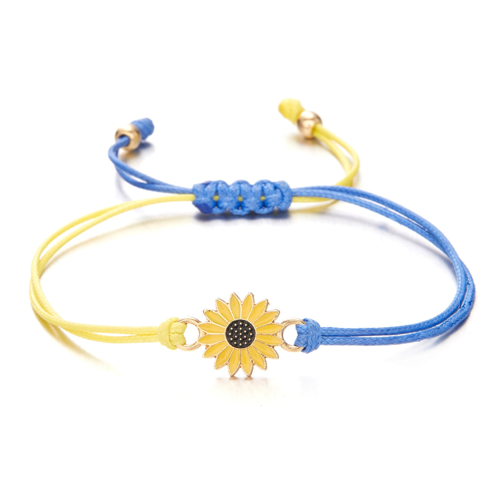 HAND-WOVEN SUNFLOWER BRACELET