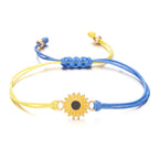 HAND-WOVEN SUNFLOWER BRACELET