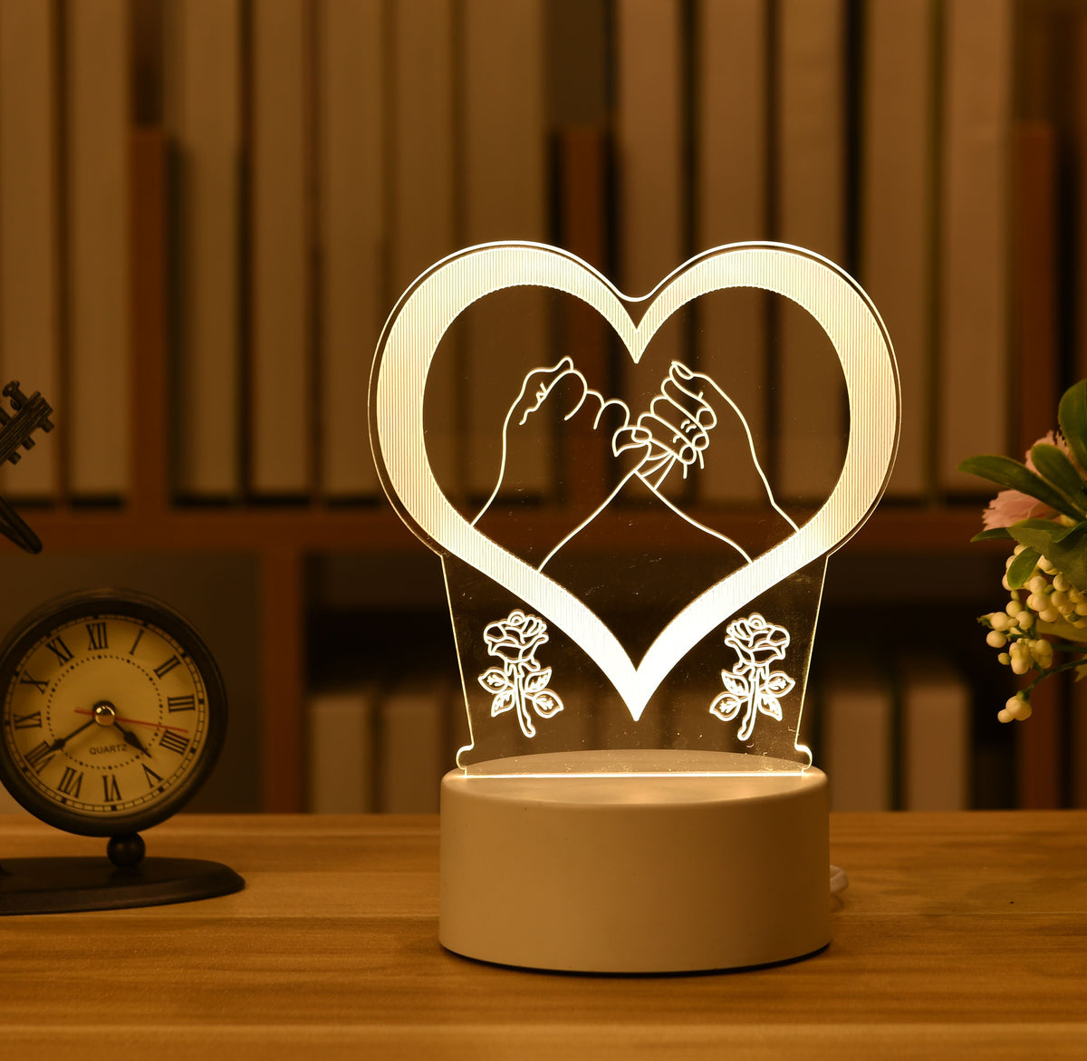 LAMPE NÉON 3D LED USB EN ACRYLIQUE