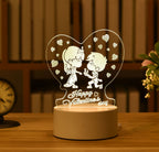 LAMPE NÉON 3D LED USB EN ACRYLIQUE