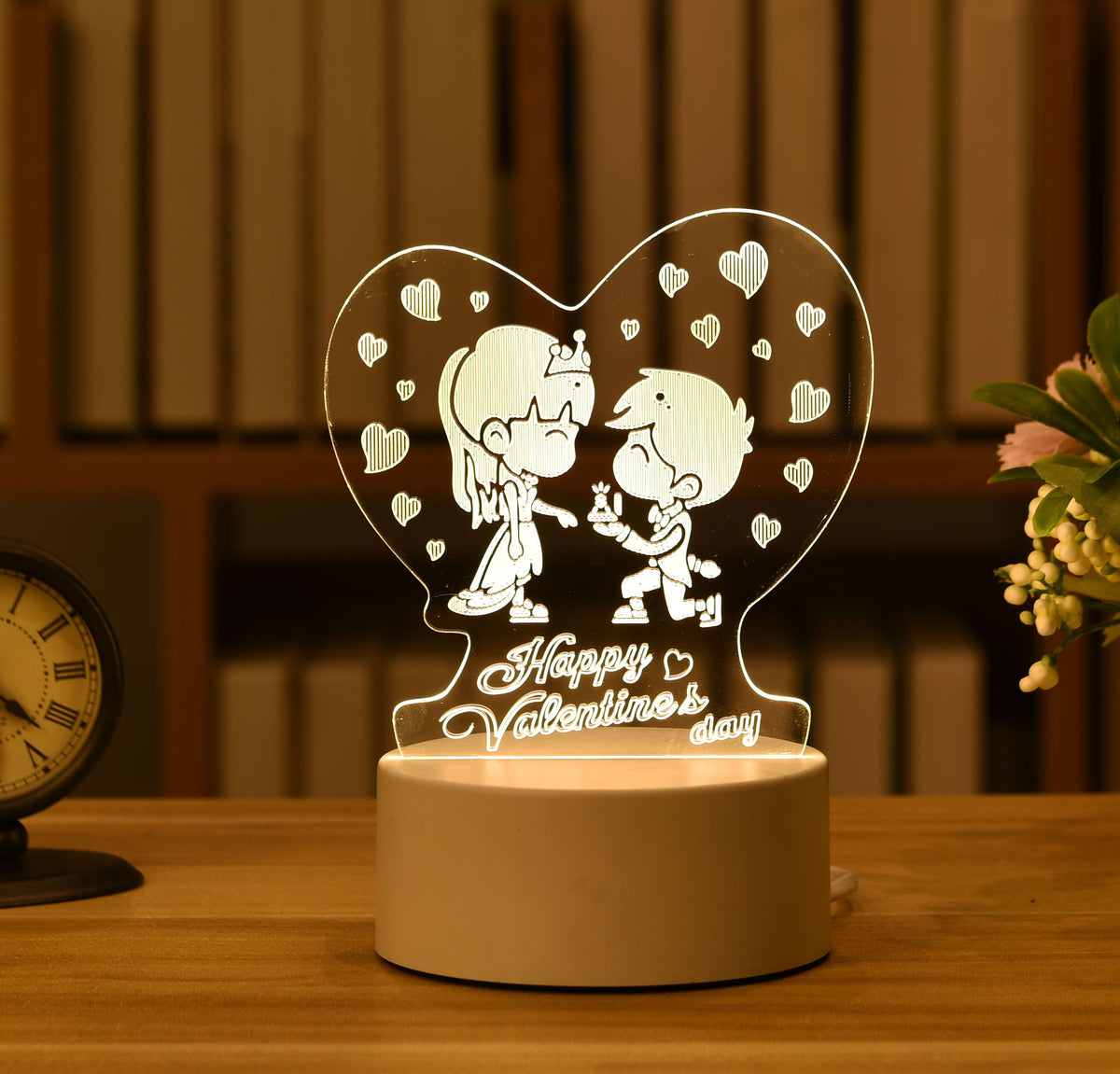 LAMPE NÉON 3D LED USB EN ACRYLIQUE