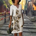 ROBE DECONTRACTEE COL EN V