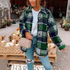 LONG CHECKED JACKET 