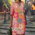 ROBE DECONTRACTEE COL EN V