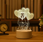 LAMPE NÉON 3D LED USB EN ACRYLIQUE