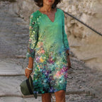 ROBE DECONTRACTEE COL EN V