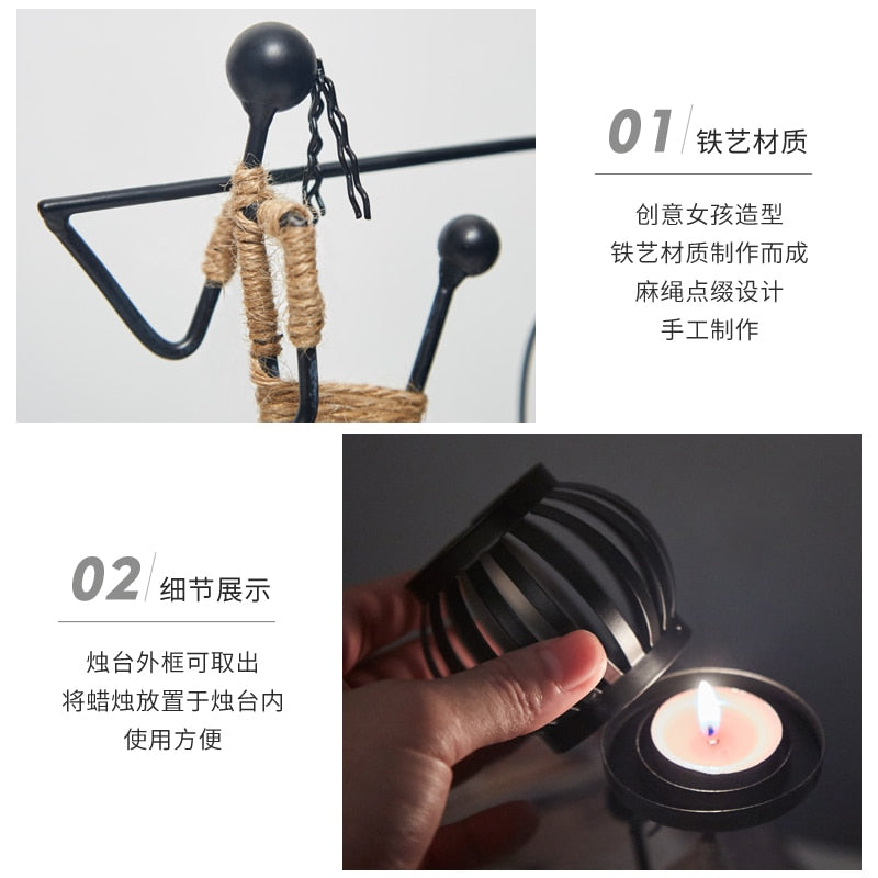 METAL CANDLESTICK 