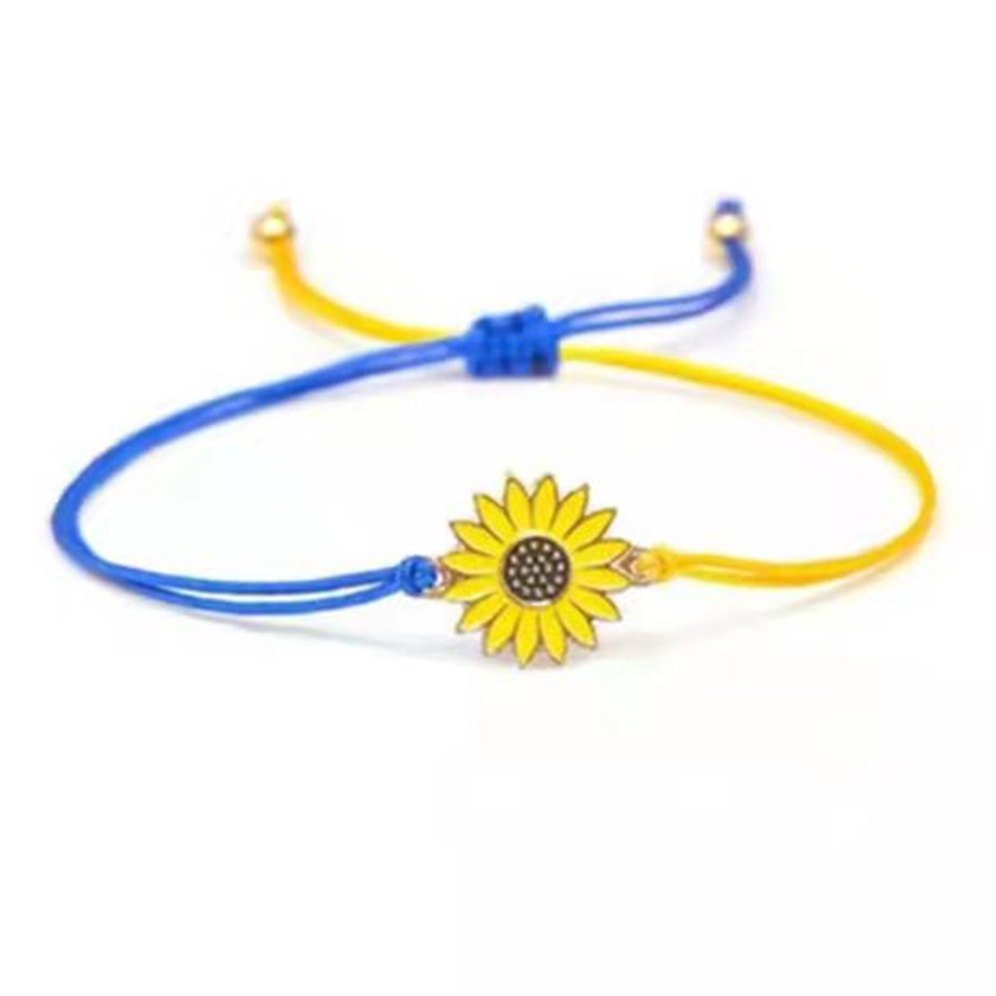 HAND-WOVEN SUNFLOWER BRACELET