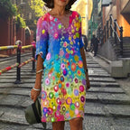 ROBE DECONTRACTEE COL EN V