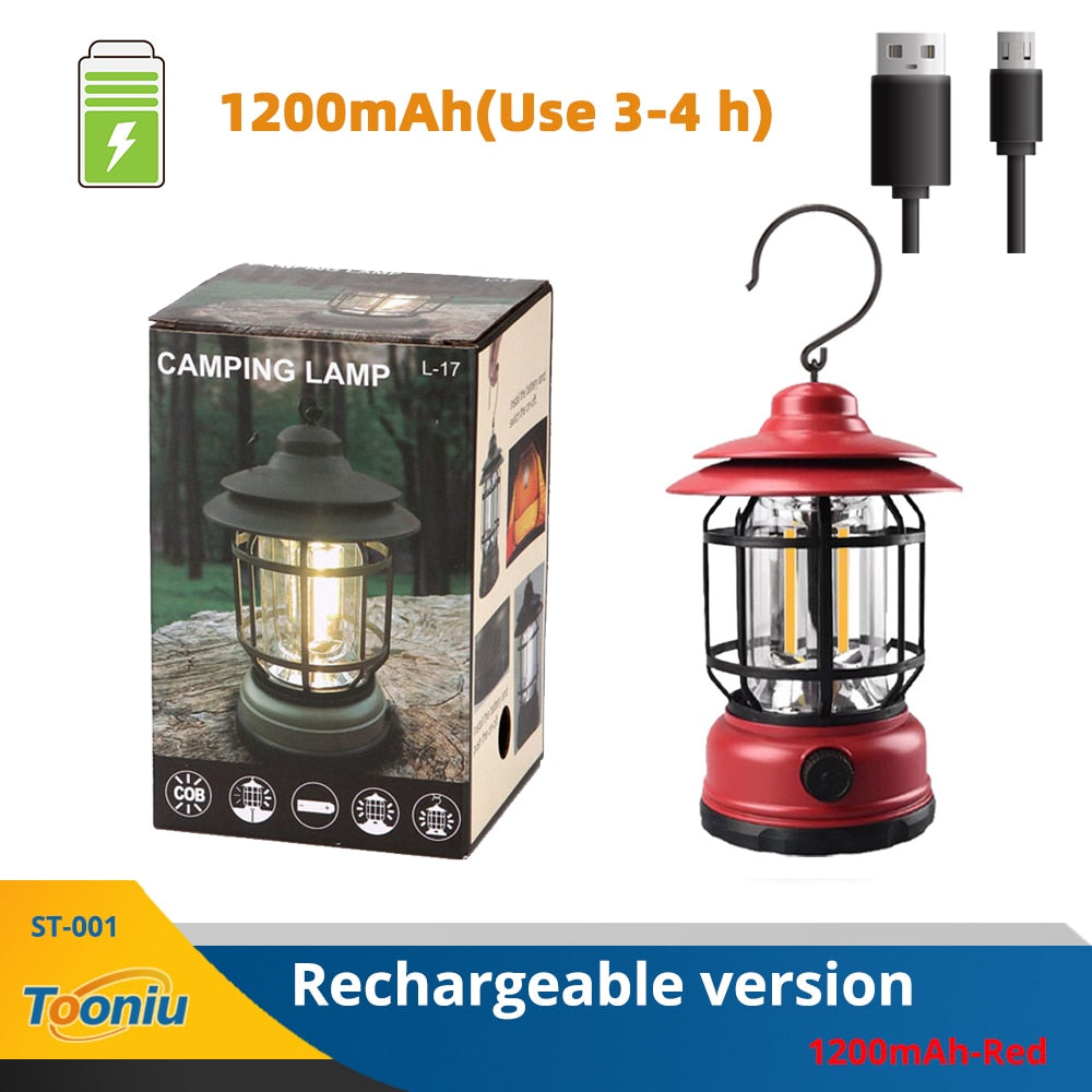 RECHARGEABLE RETRO LANTERN 