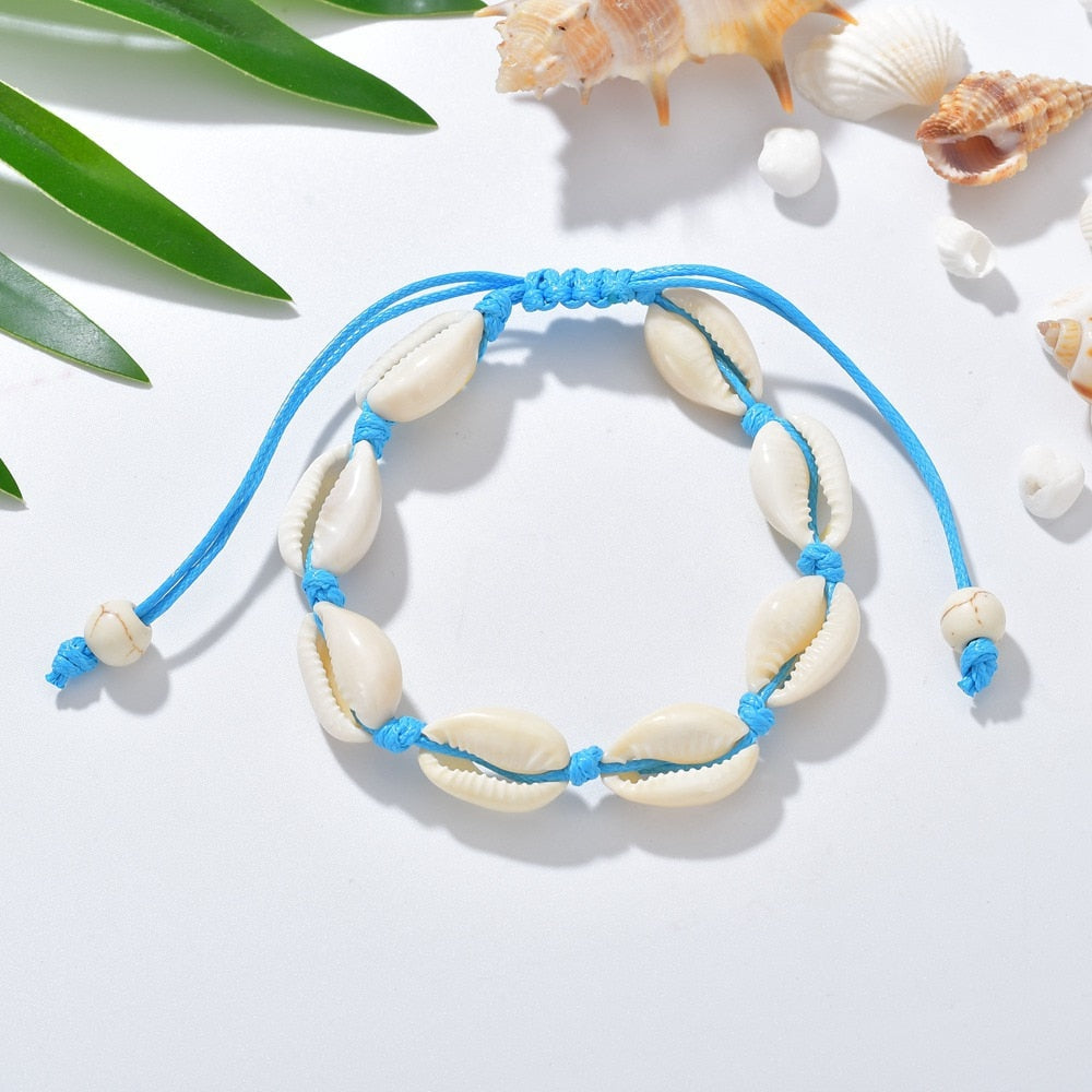 NATURAL SHELL ANKLE BRACELET 