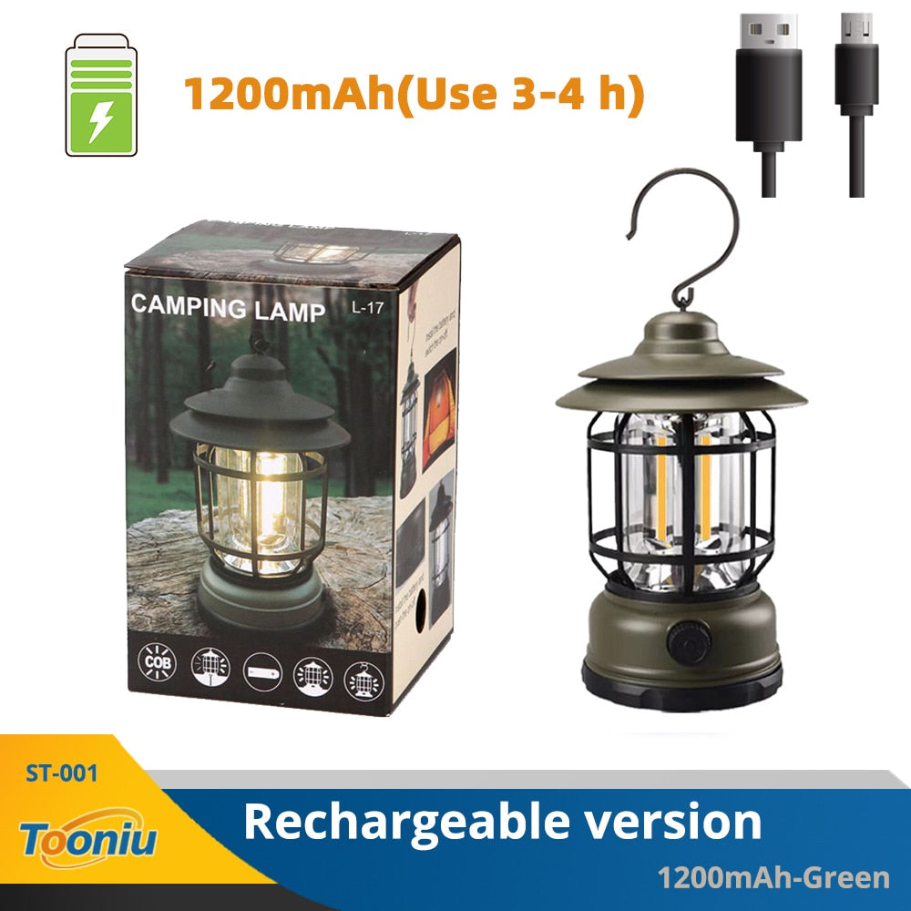 RECHARGEABLE RETRO LANTERN 