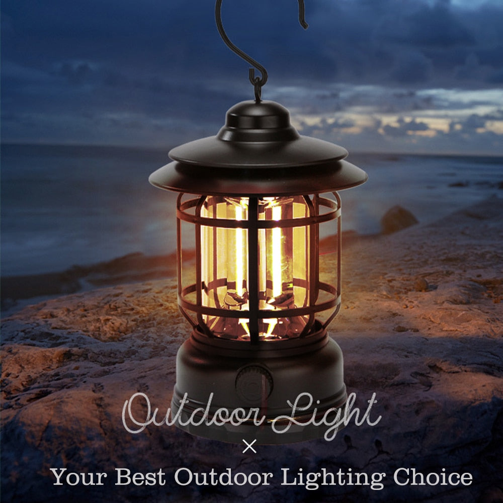 RECHARGEABLE RETRO LANTERN 