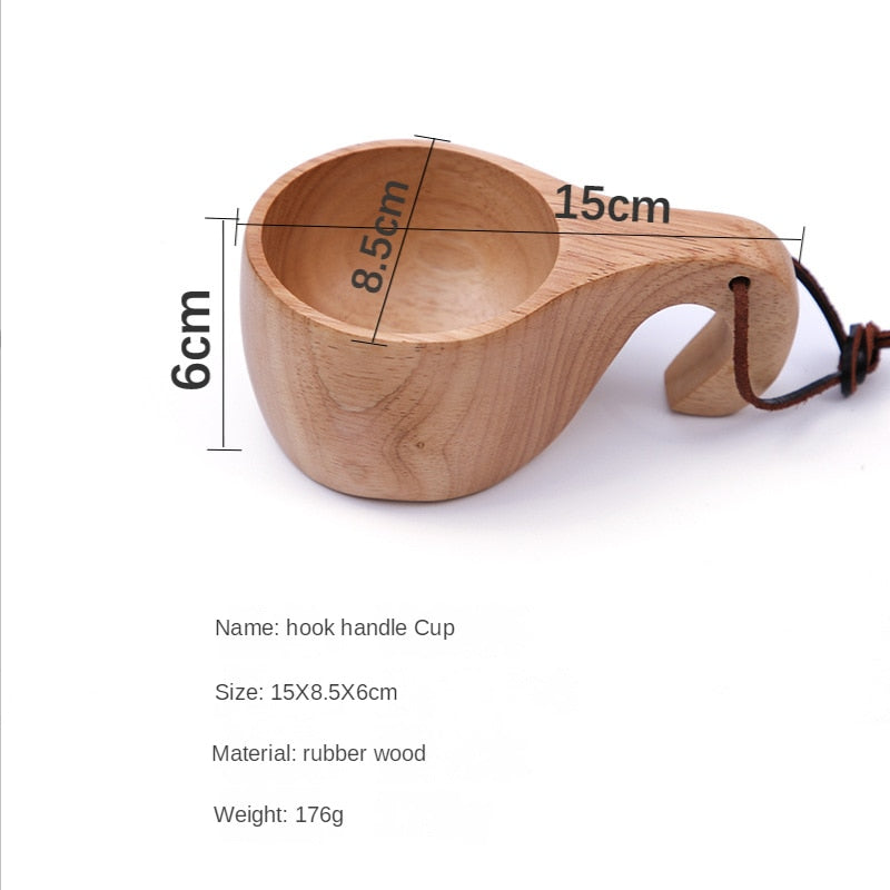 TASSE EN BOIS FAITE À LA MAIN