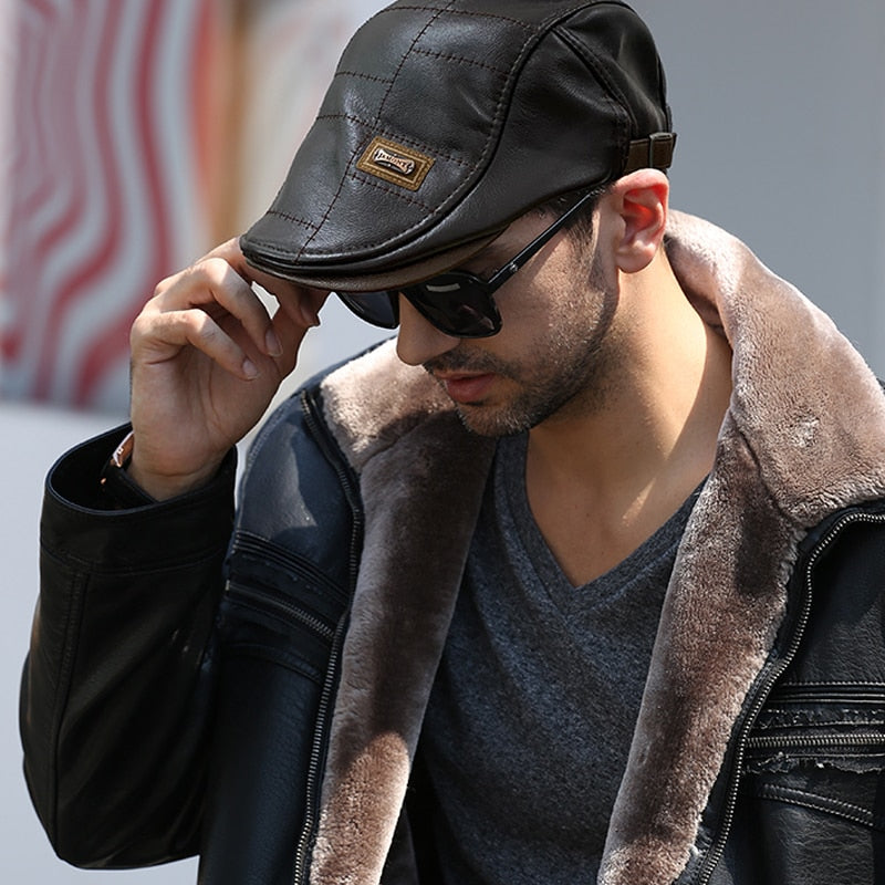 MEN'S LEATHER CAP 