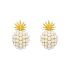 RETRO PINEAPPLE PEARL EARRINGS 