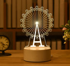 LAMPE NÉON 3D LED USB EN ACRYLIQUE