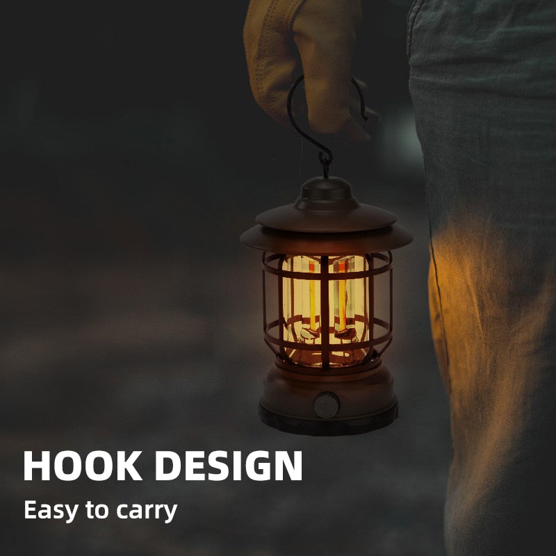 RECHARGEABLE RETRO LANTERN 