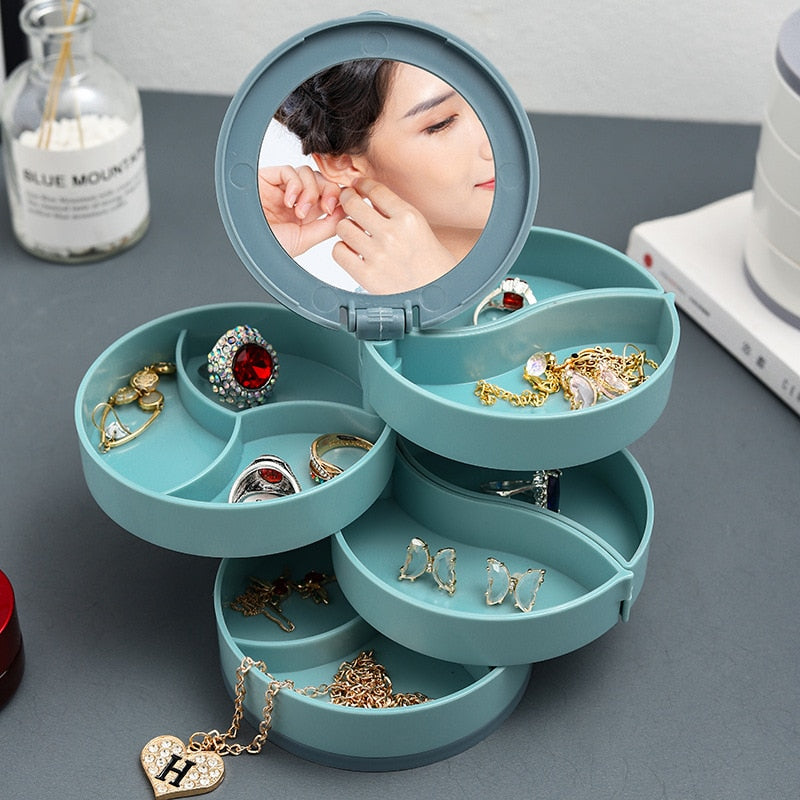 BOÎTE DE RANGEMENT À BIJOUX MULTICOUCHE