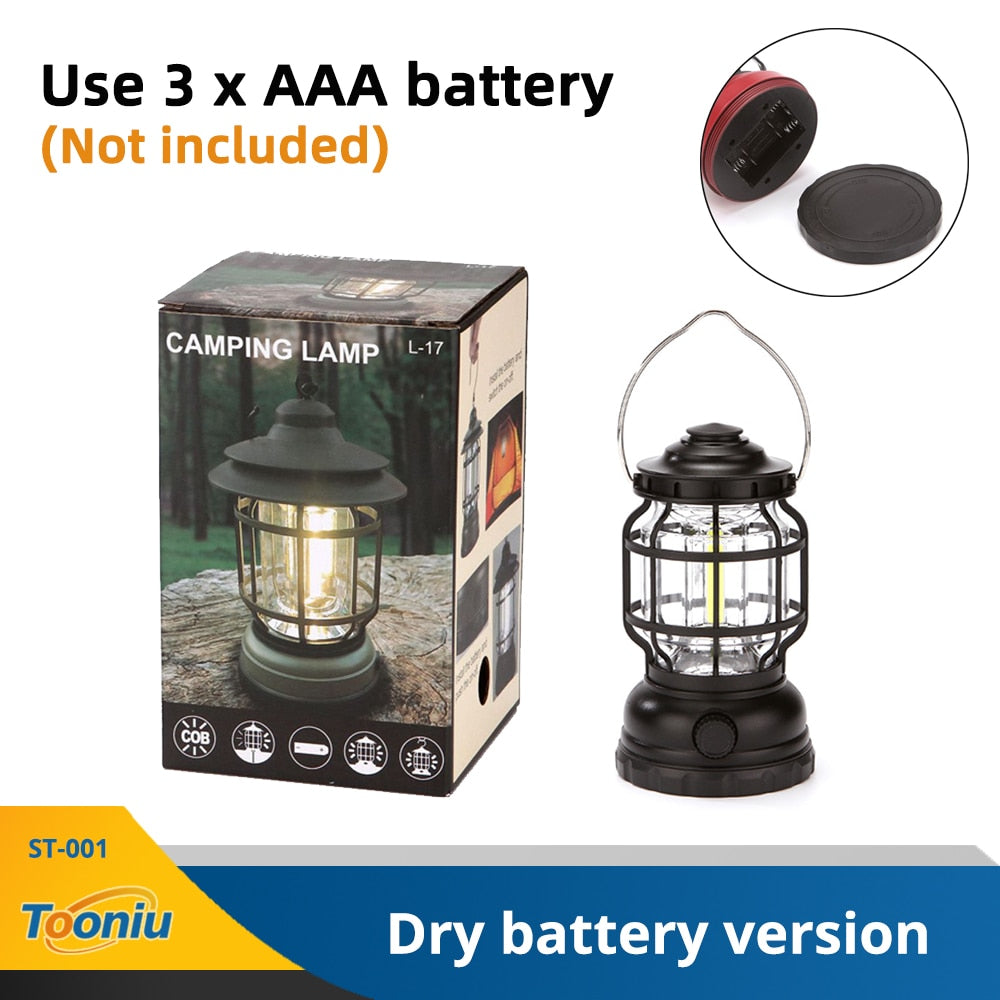 RECHARGEABLE RETRO LANTERN 